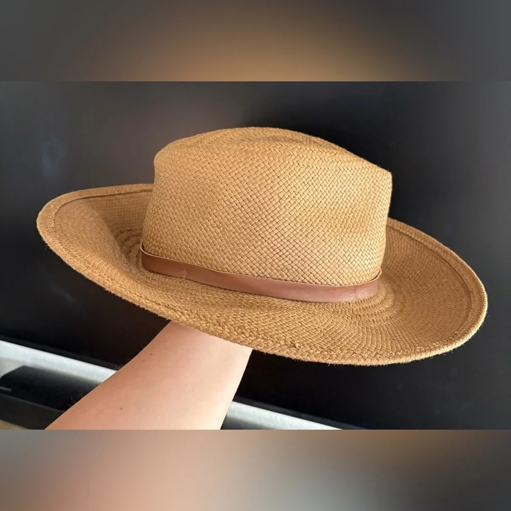 Janessa Leoné Sherman 100% Straw Hat size M - Picture 9 of 12